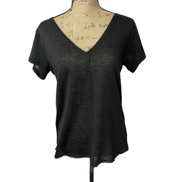 Very J Boutique Criss Cross Back Raw Hem Boho Top - Picture 6 of 12